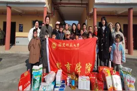 童心映夕阳，爱满敬老院 —教育学院“金岁爱晚同光队”寒假助老服务实践活动图片