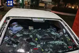 受强对流天气影响，广西部分地区出现大风、冰雹等天气图片