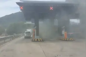高速货车突发自燃 交警出手三分钟教科书式灭火图片