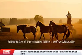 四川双马：中国中信金融因自身资金需求计划减持公司股份不会对公司的持续经营产生重大影响视频封面