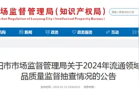 河南省洛阳市市场监督管理局发布2024年冬季取暖小家电、家用燃气灶及相关产品质量监督抽查情况图片