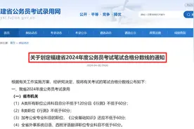 关注！2024年福建省考成绩公布！面试有关安排同步出炉！图片