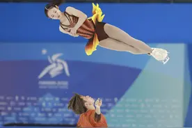 （亚冬会）花样滑冰——双人滑短节目赛况(3)图片