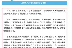 非法收受巨额财物！惠州人大常委会原副主任李敏被开除党籍图片