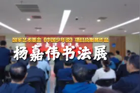 “国家艺术基金《少年中国说》项目——杨嘉伟书法作品展”开幕图片