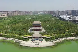 河北雄安新区标志性建筑彰显中式美学图片