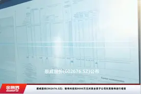顺威股份(002676.SZ)：骏伟科技拟8000万元对其全资子公司东莞骏伟进行增资视频封面