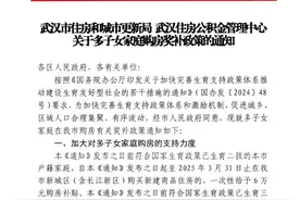 一次性最高给予12万元补贴，武汉市发布多子女家庭购房奖补政策图片