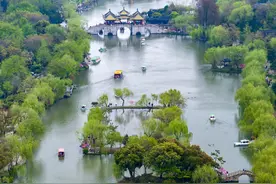 江苏扬州：瘦西湖春景如画图片