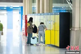 浙江宁波地铁上新智能行李寄存柜 国庆假期可限时免费存图片