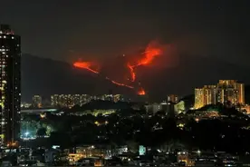 香港元朗突发山火，“在深圳也能看到”！紧急提醒：暂勿前往图片