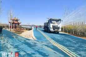 石家庄市环城水系开展春季绿化专项提升图片