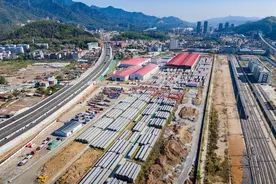 长深高速扩建T5标段智慧梁厂完成箱梁预制任务图片