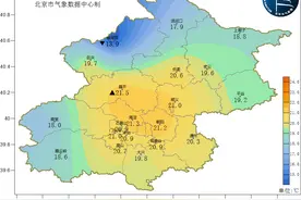 今天傍晚后沙尘将减弱消散，明天北京依然有强劲北风图片