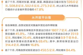 河南外贸成绩单出炉！7月我省外贸进出口值同比增长14.3%图片
