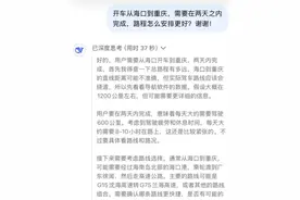 男子海南自驾返渝用DeepSeek规划路线直呼“太好用了”，记者实测多款AI工具图片