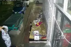 男子砸商铺玻璃门弄丢自己手机，还报警求助图片