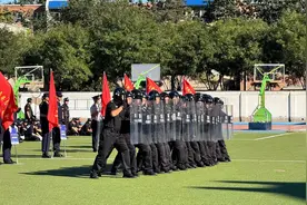 盾牌术、擒敌拳、警棍盾牌操……北京丰台举办保安行业大比武图片