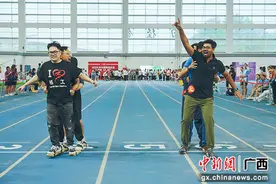 广西师范大学承办首届广西高校国际学生广西民族传统体育运动会图片