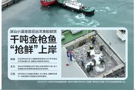 头版头条：千吨金枪鱼“抢鲜”上岸！深汕小漠港首迎远洋渔船图片