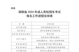 8月31日起注册，9月7日起报名！湖南2024成人高考揭开序幕图片