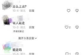 武汉鹦鹉洲大桥下再现“江心小路”，航道局：并非路，而是堤坝图片