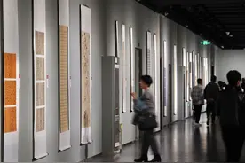 “翰墨朝阳”第五届全国书法大赛获奖作品展开幕图片
