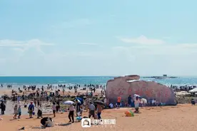 山东日照：“赶海”拾贝，享受悠闲时光图片