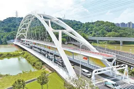 深圳市单跨跨度最大的桥梁 大望桥新桥通车图片