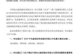 中国电建重要人事调整图片