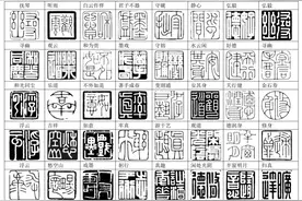 历代书法绘画篆刻闲章印稿图片
