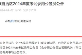 计划招录7639人！广西公务员考试公告发布！财政厅、公安厅、审计厅等均有岗图片