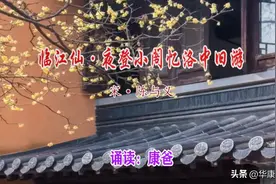 初中必背文言文：陈与义《临江仙·夜登小阁忆洛中旧游》译文赏析图片