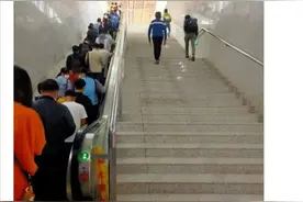 神回复：为什么高铁进站口电梯那么拥挤也要坐，而楼梯却无人走？图片