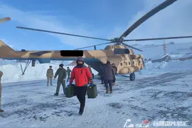 “快看，直升机来了”——新疆军区某陆航旅飞赴阿勒泰雪崩地域救援小记图片