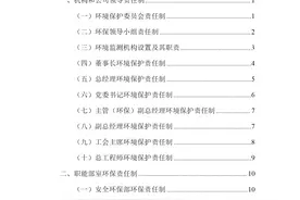 Word |【汇编】公司环境保护责任制及管理制度汇编（71页）图片