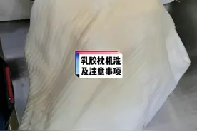 乳胶枕洗衣机清洗方法及细节注意，关注我们每天给大家分享清洁知识！#清洁 #乳胶枕 #竹洋 视频封面