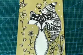15年教龄美术老师手把手带你画线描画，简单易学的《线描小狐狸》视频封面