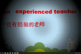 an experienced teacher 与 expert 专家