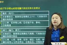 中西医针灸学17手少阴心经：通里、神门、少冲，3个穴位位置主治视频封面