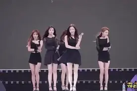 韩国女团演出饭拍，黑色服装展示完美身材，小姐姐们好美啊！视频封面