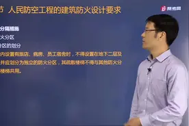 黄明峰老师详解人防工程内怎么划分防火分区？建筑面积应为多少？视频封面