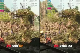 RX 580（8G）交火 vs RX 5700XT    显卡游戏性能测试对比