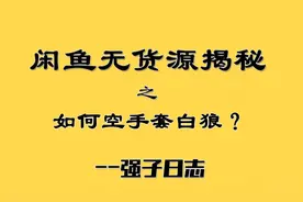 闲鱼卖货赚钱之空手套白狼操作玩法，小白必看，全网首发！视频封面