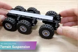纯技术贴,乐高玩家讲解LEGO积木构建的车辆悬挂系统