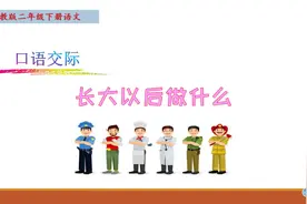二年级下册语文《口语交际：长大以后做什么》视频封面