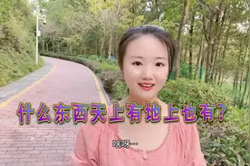 搞笑脑筋急转弯，什么东西天上有地上也有，有谁知道答案吗？
