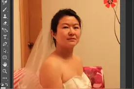 简单三步调整偏黄照片