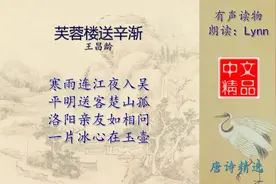 芙蓉楼送辛渐-唐诗三百首-配乐朗诵与释义视频封面