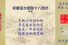 早春呈水部张十八员外-唐诗三百首-配乐朗诵与释义视频封面